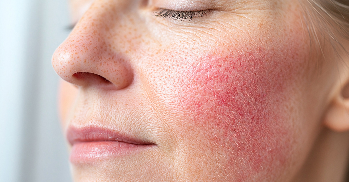What rosacea can look like and how it can be managed with the help of Laser Beamer Skincare